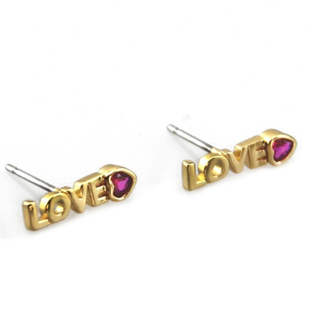 kate spade Love You, Mom Love Mini Studs Earrings - Picture 7 of 8